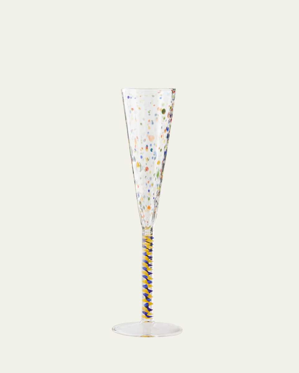 Multicolor Champagne Flute